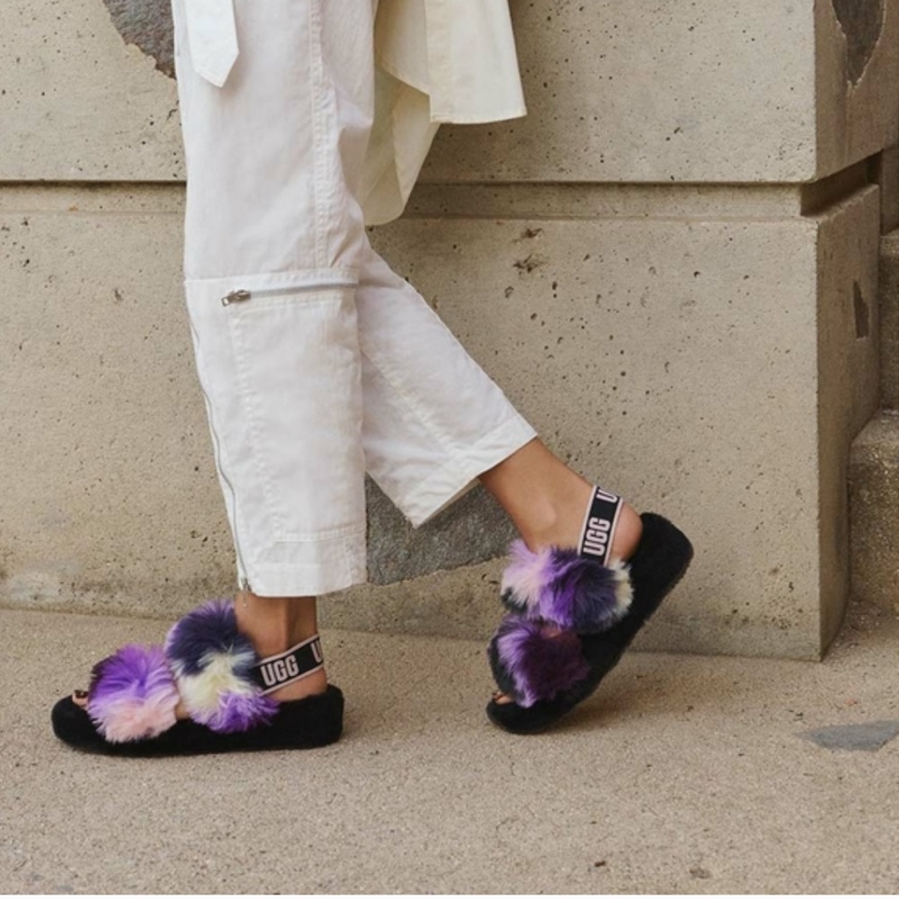 Women's UGG OH YEAH TIE DYE Slippers - Picture 3 of 11